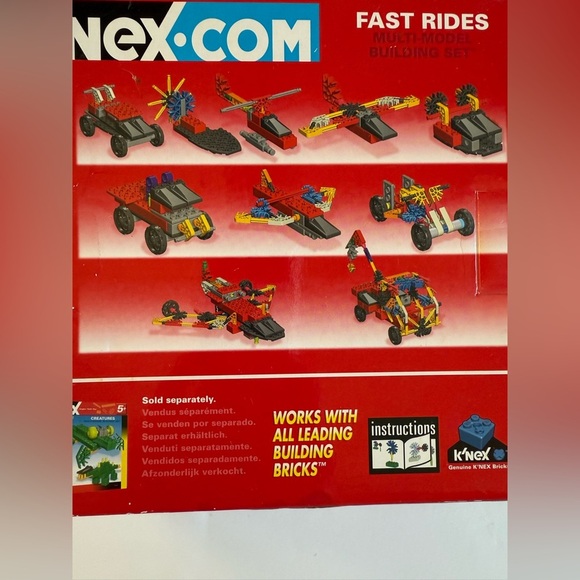 K'nex Fast Rides Multi-Model Works Leading Building Bricks 113pcs Ages 5+ New - Picture 2 of 7